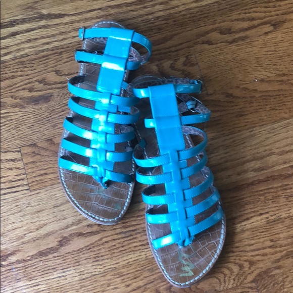 Teal Sam Edelman Gilda Gladiator Sandals - Picture 1 of 5